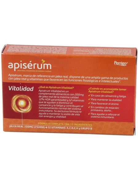 Apisérum Vitalidad, 30 Cápsulas