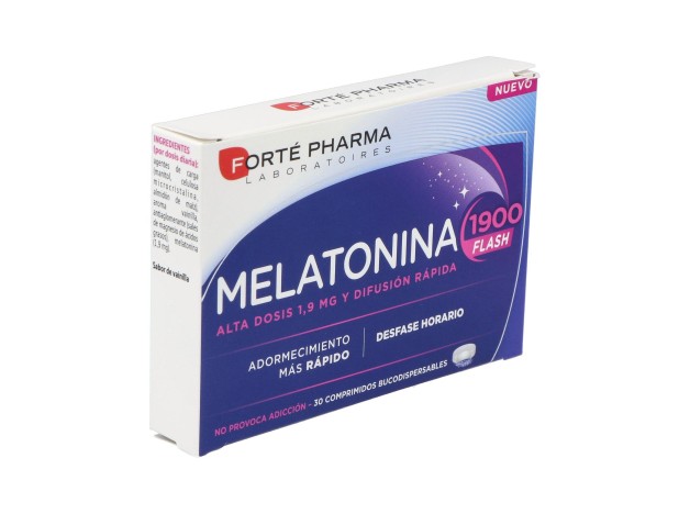 Melatonina 1900 Flash Adormecimiento Más Rápido...