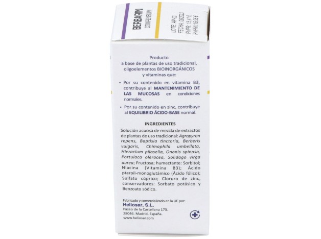 Heliosar Berbarin Compensium Gotas 50Ml