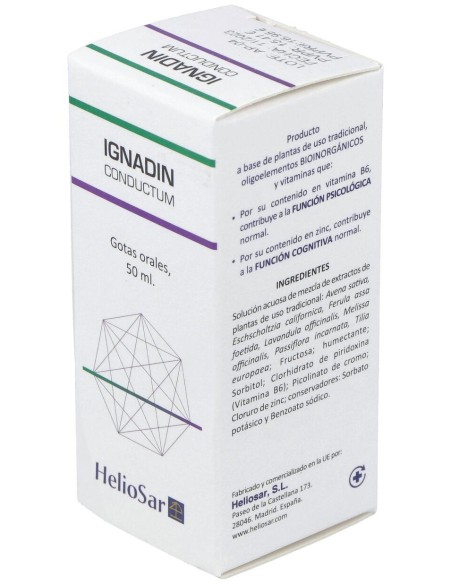 Heliosar Ignadin Conductum Gotas 50Ml