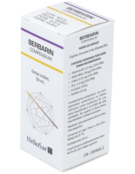 Heliosar Berbarin Compensium Gotas 50Ml