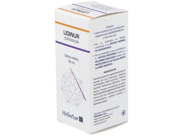 Heliosar Lidinur Cordinium Gotas 50Ml