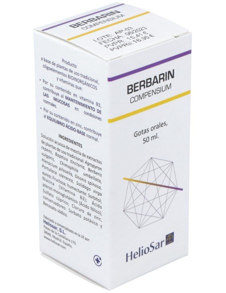 Heliosar Berbarin Compensium Gotas 50Ml