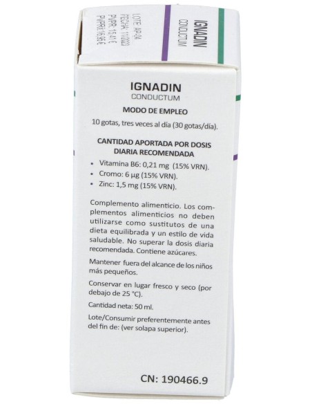 Heliosar Ignadin Conductum Gotas 50Ml