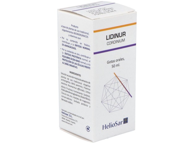 Heliosar Lidinur Cordinium Gotas 50Ml