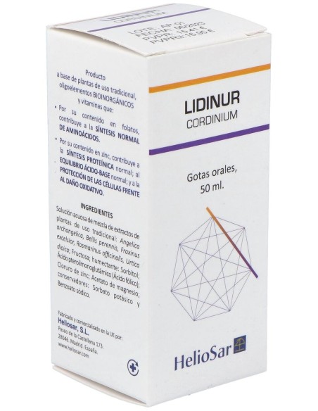 Heliosar Lidinur Cordinium Gotas 50Ml