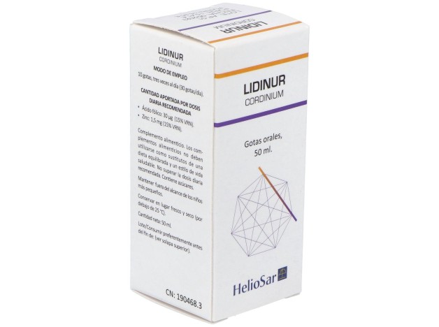 Heliosar Lidinur Cordinium Gotas 50Ml