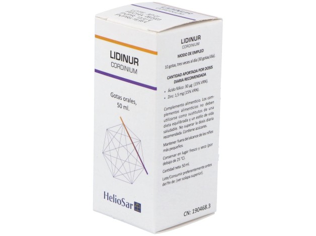 Heliosar Lidinur Cordinium Gotas 50Ml