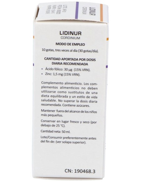 Heliosar Lidinur Cordinium Gotas 50Ml