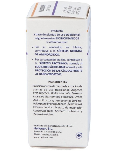 Heliosar Lidinur Cordinium Gotas 50Ml