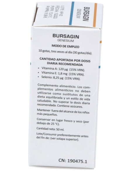 Heliosar Bursagin Genesium Gotas 50Ml