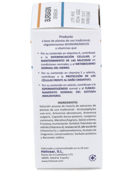 Heliosar Bursagin Genesium Gotas 50Ml