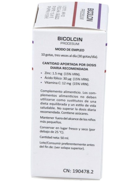 Heliosar Bicolcin Procesum Solucion Oral 50Ml