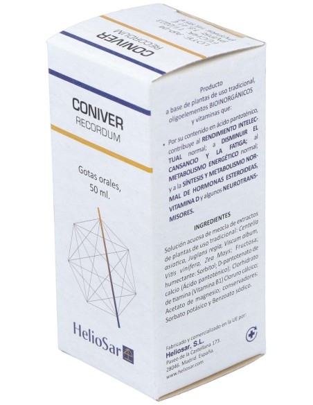 Heliosar Coniver Recordum Gotas 50Ml