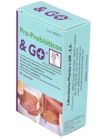 Prebióticos Probióticos%26Go, 30 Cápsulas
