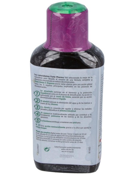 Forté Detox 5 Órganos Acción Global 500 Ml