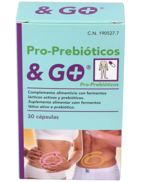 Prebióticos Probióticos%26Go, 30 Cápsulas