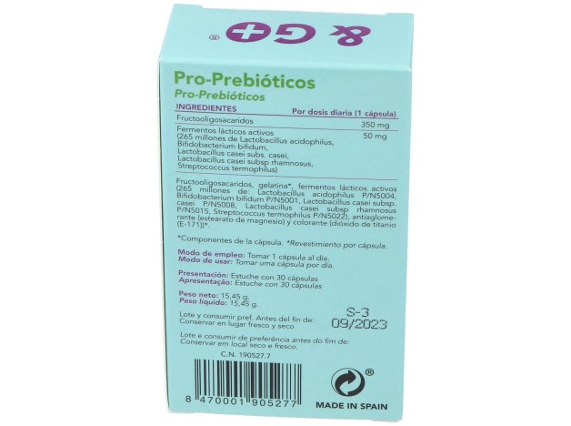 Prebióticos Probióticos%26Go, 30 Cápsulas