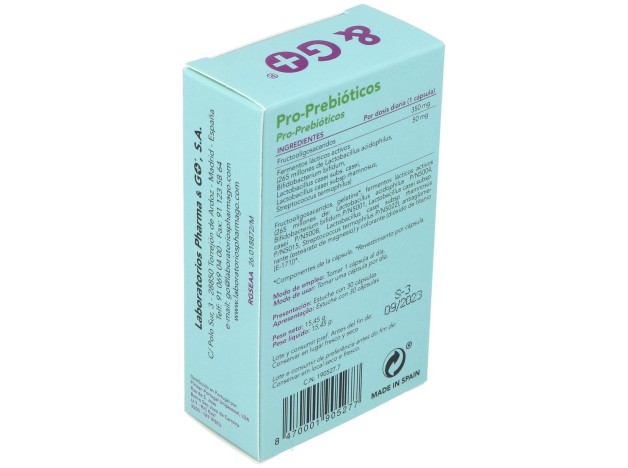 Prebióticos Probióticos%26Go, 30 Cápsulas