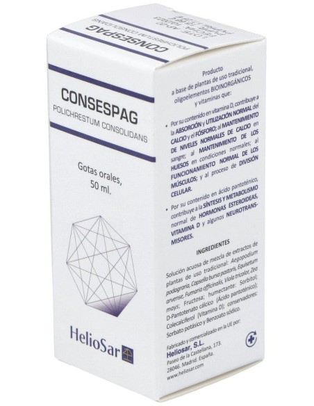Heliosar Consespagr Polichrestum Consolidans Solucion Oral Grotas 50 Ml