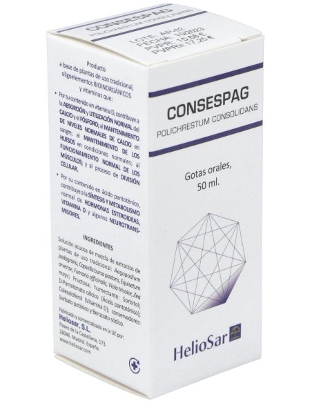 Heliosar Consespagr Polichrestum Consolidans Solucion Oral Grotas 50 Ml