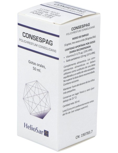 Heliosar Consespagr Polichrestum Consolidans Solucion Oral Grotas 50 Ml