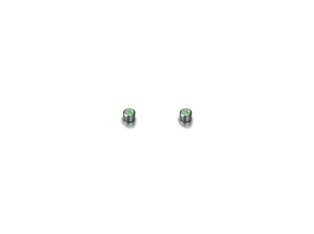 Benton Pharma My First Pendiente Botón Verde Acero