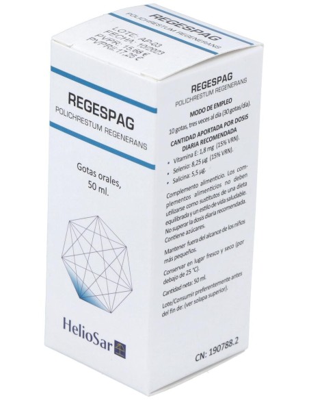 Heliosar Regespag Polichrestum 50Ml