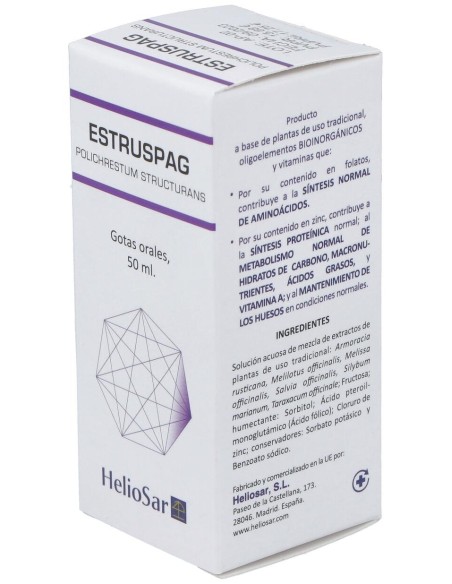 Heliosar Estruspag Polichrestum Structurans Solución Oral 50Ml