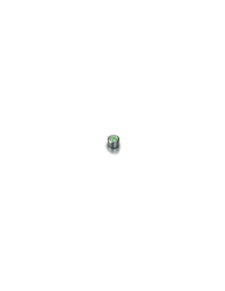 Benton Pharma My First Pendiente Botón Verde Acero
