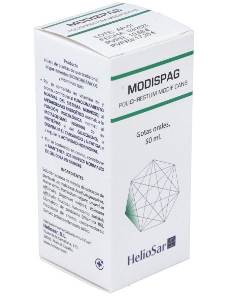 Heliosar Modispag Polichrestum Modificans 50 Ml