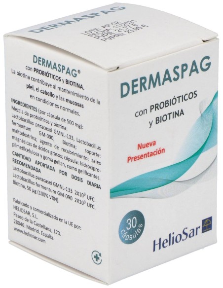 Heliosar Dermaspag 30Caps
