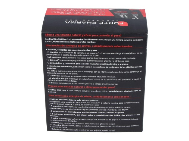 Forté Pharma Xtraslim 700 Men Quemador De...