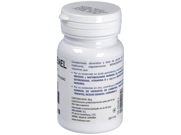 Heliosar Complemel 60 Cápsulas