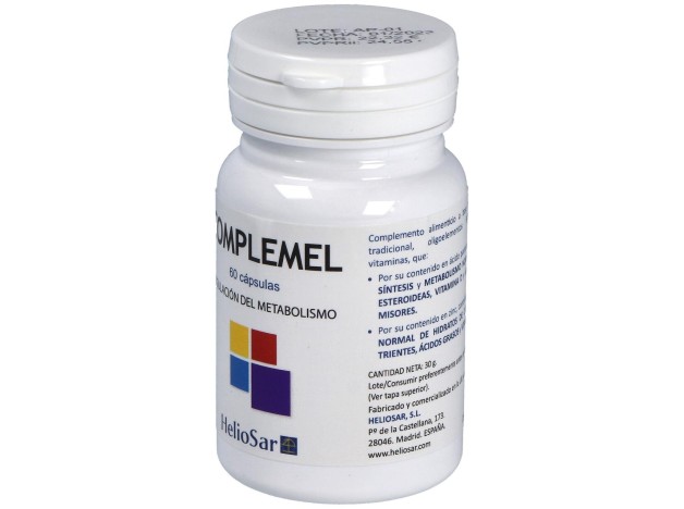 Heliosar Complemel 60 Cápsulas