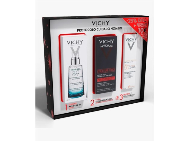 Vichy Cofre Hombre Mineral 89 Protocolo Hidratación