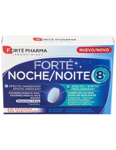 Forté Noche 8 H Adormecimiento Más Rápido 30 Comprimidos