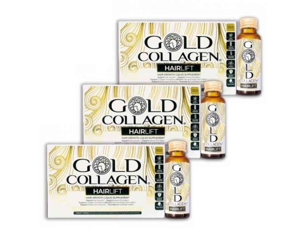 Gold Collagen Hairlift 30 Frascos de 50 ml ¡TRIPLO! ¡Precio Especial!