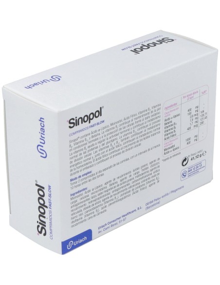 Sinopol Comprimidos Fast-Slow 30 U