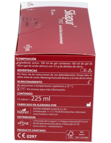 Vitae Sikapur Med Gel De Sílice Gastrointestinal 15 Sticks