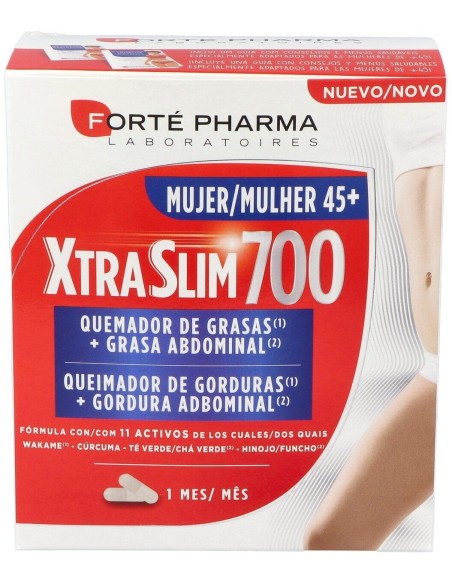 Xtraslim 700 Mujer 45+ Quemador De Grasas 120 Cápsulas