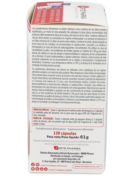 Xtraslim 700 Mujer 45+ Quemador De Grasas 120 Cápsulas