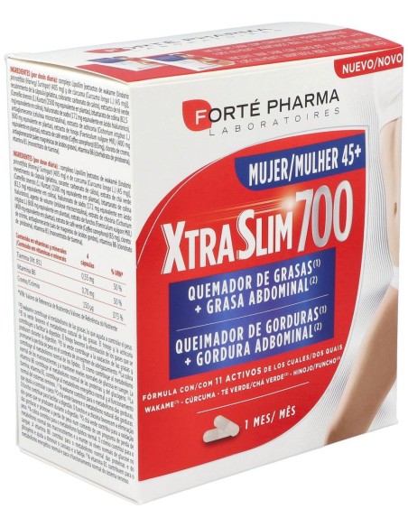 Xtraslim 700 Mujer 45+ Quemador De Grasas 120 Cápsulas