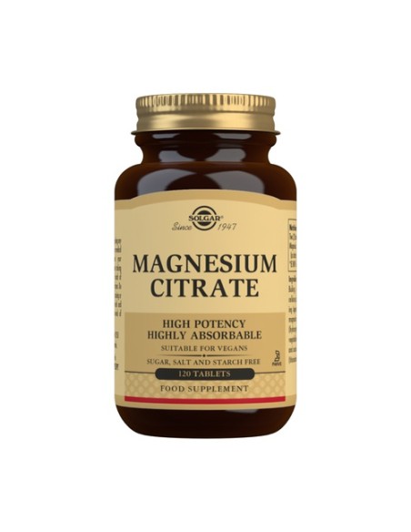 Solgar Magnesium Citrate 200 Mg 120 Tabletas