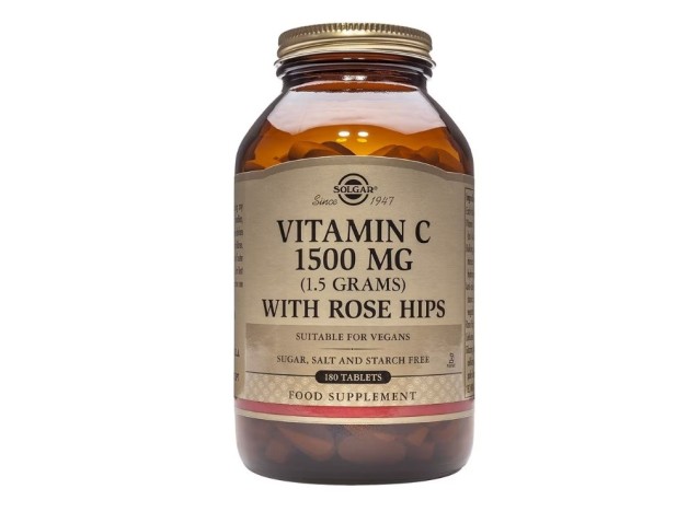 Solgar Vitamina C 1500 Mg With Rose Hips 180 Comprimidos