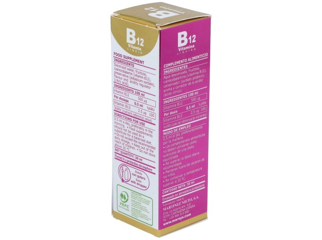 Vitamina B12 Liquida 30Ml.