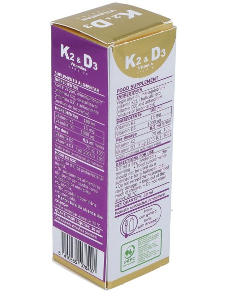 Vitamina K2 D3 30Ml.