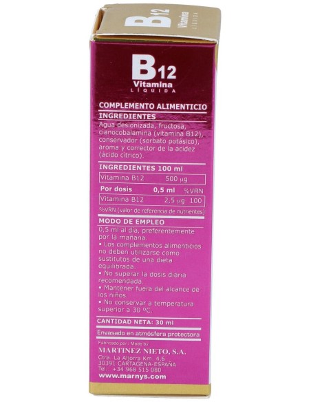 Vitamina B12 Liquida 30Ml.