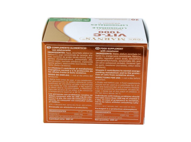 Marnys Vit-C 1000 Vitamina C Liposomada 20X10Ml
