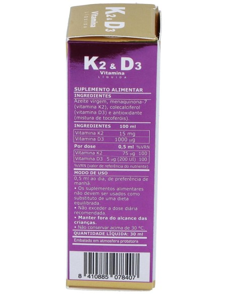 Vitamina K2 D3 30Ml.